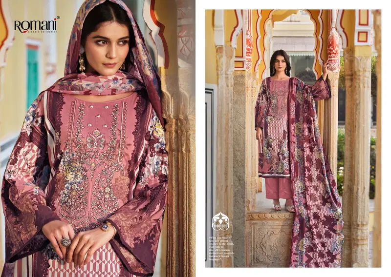 Aarzu Vol 16 By Romani Soft Cotton Printed Dress Material Exporters In India